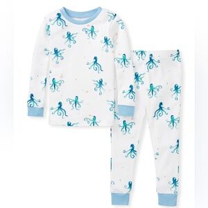 NWT 3T Burt's Bees Baby Organic Cotton Pajama Set - Tentacular Octopus
